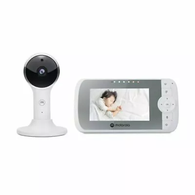 Motorola VM64 Connect 4.3” Full HD Wi-Fi Video Baby Monitor - White • $38