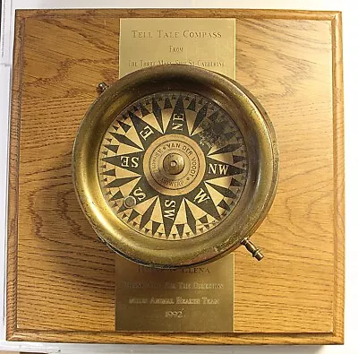 St. Catherine 1890 Tell Tale Compass W/ Documentation Super Nice LOOK!!! • $100