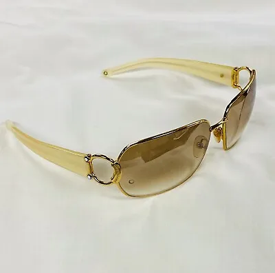 Montblanc Sunglasses MB170S Gold & White- Never Worn • $295