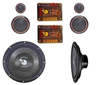 CRITICAL MASS AUDIO 8'' 3-WAY COMPONENT SPEAKER BEST JL MOREL HERTZ FOCAL Ads US • $1.25