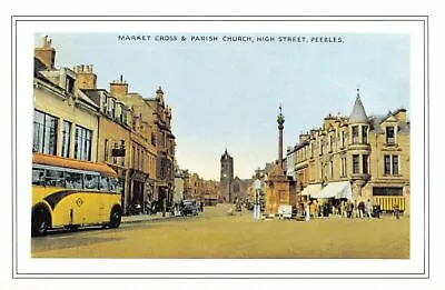 £1.97 • Buy Nostalgia Postcard Market Cross, Parish Church, High Street, Peebles, Repro NS49