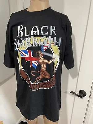 Vintage Black Sabbath 1999 Tour T-Shirt Reunion Ozzy Osbourne Rock Metal Size XL • $89.95