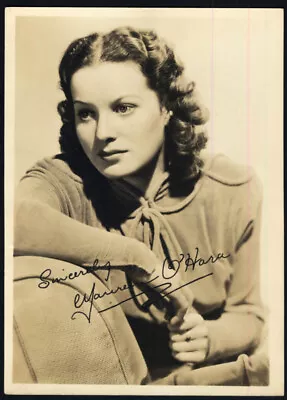 Actress Maureen O'Hara Photo 1940s Facsimile Autograph • $9.99