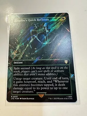 Legolas's Quick Reflexes (BORDERLESS SURGE FOIL) - Lord Of The Rings (MTG) • £17