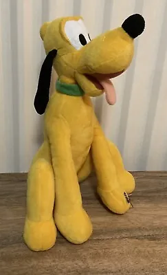 Disney Pluto Talking Dog Soft Toy Plush Mickey & Friends Sitting - Free Postage • £9.99