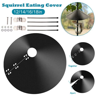 £8.99 • Buy 12/14/16/18in Wrap Around Squirrel Baffle Bird Feeder Squirrel Proof Wrap Tools