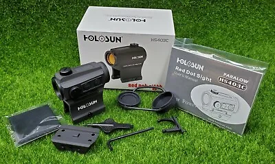 Holosun Micro Red-Dot Sight Solar Powered W/ 1/3 Co-witness Mount 2 MOA - HS403C • $173.99