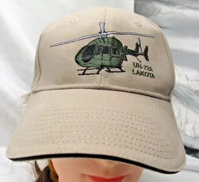 Eurocopter UH-72A Lakota Hat Cap Strap Back Adjustable Helicopter Chopper Beige • $21