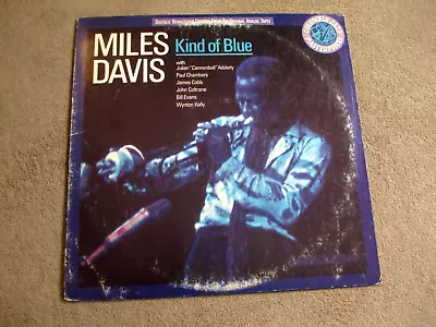 MILES DAVIS KIND OF BLUE '59 LP COLUMBIA CJ-40579 JAZZ Ultra-Sonic TESTED EX • $14.99