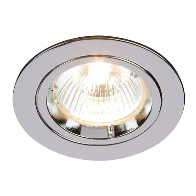 Saxby Cast Fixed Or Tilt Twist Lock GU10 Mains 240V Downlight Recessed Spotlight • £7.50