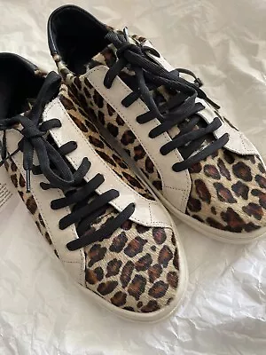 $64.06 • Buy Zara Shoes Sneaker Leopard Print Size Eu38 Leather 🦋