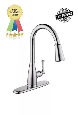 Fairhurst Single-Handle Pull-Down Sprayer Kitchen Faucet With TurboSpray And ... • $34.99