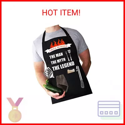 LYLPYHDP Aprons For Men Funny Apron For Men BBQ Aprons Grilling Aprons Chef • $14.10