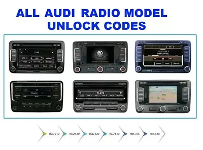 ✅audi Radio Code Pin Decode Security Unlock All Models Instant Service✅ • £6.49