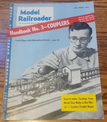 Model Railroader Magazine July 1954 Vintage Trains • $11.95