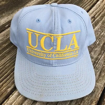 UCLA Bruins Snapback Hat Vtg  The Game  Split Bar 90s LA 80s Blue • $33.99