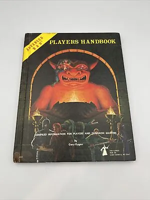 Advanced Dungeons & Dragons Players Handbook 1978 - 6th Printing Jan 1980 - TSR • $64.99