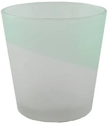 Yankee Candle Votive Holder Aqua Colour Sandblast Aqua Design Votive Holder NEW • £10.99