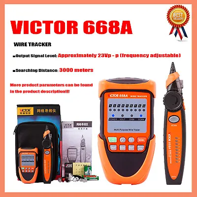 VICTOR 668A WIRE TRACKER Searchable Line Distance 3000 Meters • $38.99