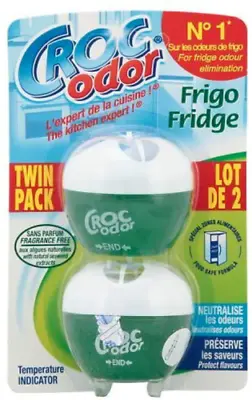 £5.99 • Buy Croc Odor Twin Pack Fridge Fresh Neutralise Smell Odour Fresheners