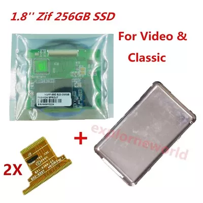 SSD 256gb Upgrade MK1634 For Apple IPod Classic 7th 160gb HDD + 256GB Case Kits • $89.99