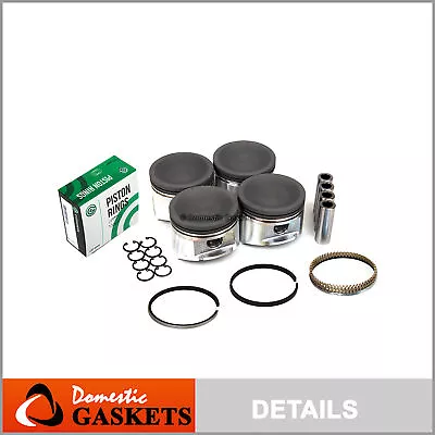 Pistons And Rings Fit 91-99 Nissan Altima 240SX 2.4L KA24DE DOHC 16V • $95.99