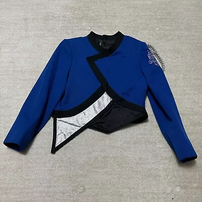 Vintage Fechheimer Blue Devils Style Marching Band Uniform Bib Jacket Sz 36R • $49.99
