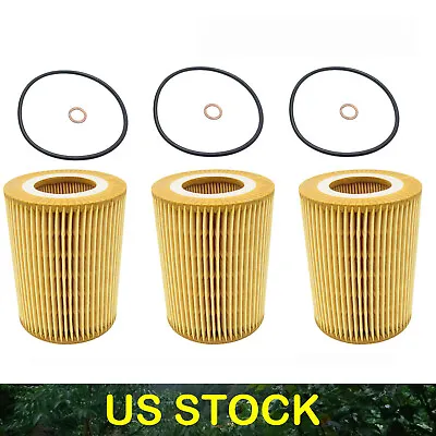 3Pcs Engine Oil Filter Kit For BMW E36 E39 E46 E53 E60 E83 320i X3 X5 2.5L 3.0L • $14.99