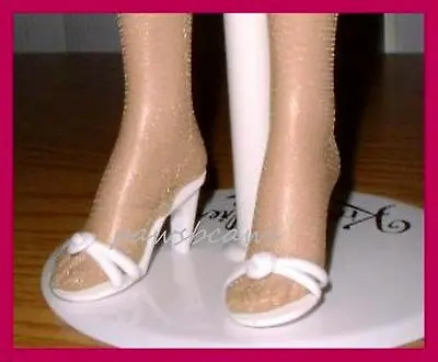 2  X 3/4 In WHITE High Heel Doll SHOES Fit KITTY COLLIER & 15  MISS REVLON • $8.99