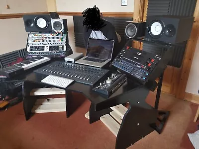 Custom Made Table For Avid S3 Mixer + Big Knob Mackie. Capacity Of 14 Rack Unit • £400