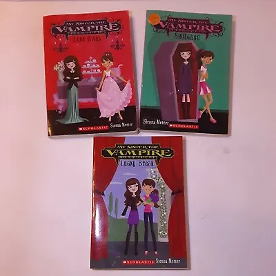 My Sister The Vampire Chapter Book Lot Of 3 - Love Bites Switched & Lucky Break • $9.99