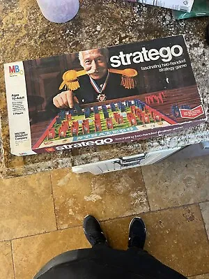 Vtg 1975 MILTON BRADLEY STRATEGO BOARD GAME- 100% COMPLETE • $15.99