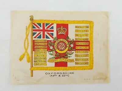 £50 • Buy WW1 BDV Cigarettes Silk Postcard – Oxfordshire Regiment