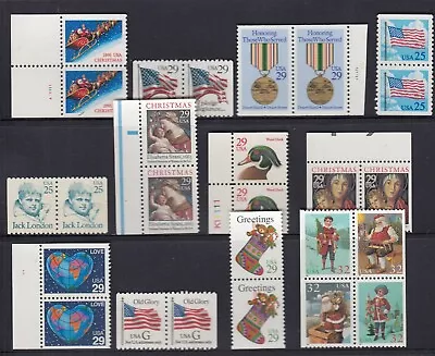 USA - 12 Booklet Stamps In Pairs MNH (UMS-136) • $12