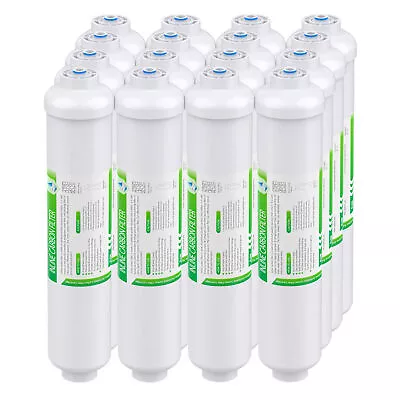 1-16 Pack Post Carbon Inline Water Filter Replace Cartridges 1/4  Quick Connect • $71.53