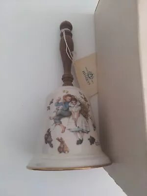 Gorham Fine China Love's Harmony 1975 Large 9  Tall Bell By Norman Rockwell • $12