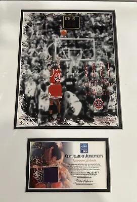 1998 Limited Edition Michael Jordan Last Shot Print With Delta Floor Piece • $250