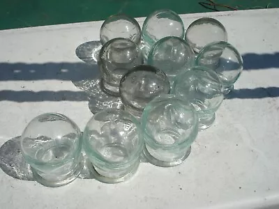 11 Pcs Health Medical Massage Jars USSR Soviet Glass Fire Cupping Cups Vintage • $15