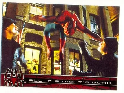 2002 Topps Spider-Man: The Movie - Card 41 All In A Night's Work • $3.26