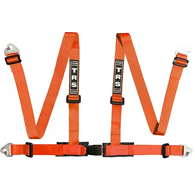 TRS 4 Point Clubman ECE Race / Rally Harness With 2 Inch Straps - Orange • £100.80