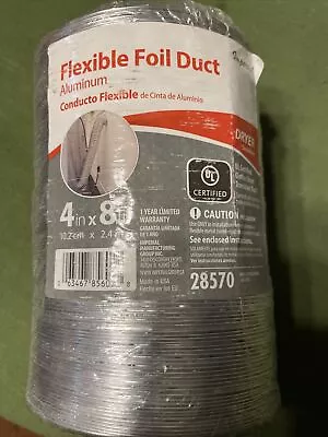 Imperial Flexible Foil Duct 4”x8’ Dryer Duct 28570 • $15