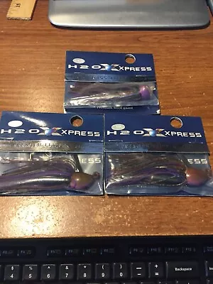 Lot Of 3 H2o Xpress Premier Football & Flippin Jigs Nips  • $7