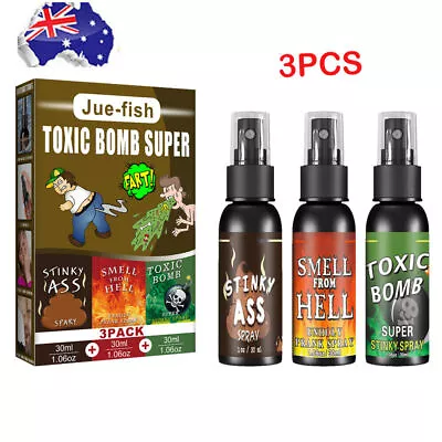 3Pack 90ML Fart Liquid Spray Prank Stink Ass Gag Smell Bomb Joke Stinky Gas • $13.69