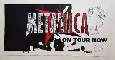 Metallica Signed Load Tour Poster James Lars Kirk Jason Autographed 1997 RARE • $499.99