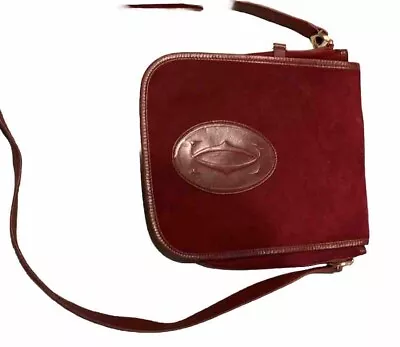 Auth Cartier Vintage Flap 2-way Crossbody/shoulder Leather Bag Preowned  • $105