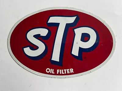 Original Vintage NOS STP Oil Filter Sticker ~8.25x5.25” (3U) • $28.99