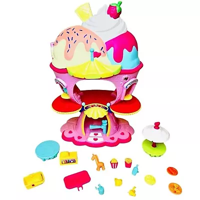 COMPLETE My Little Pony Ponyville Ice Cream Parlor Playset & Accessories • $29.99