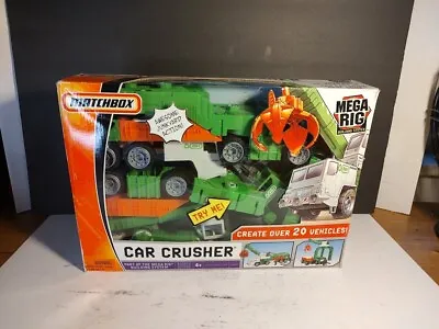 Vintage 2008 Matchbox Mega Rig Car Crusher Set. Create Over 20 Vehicles!  • $22.50