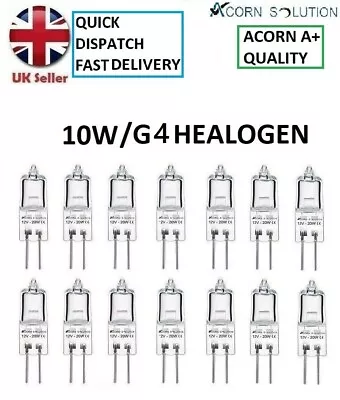 G4 Halogen Bulbs Capsule Lamps Light ECO Lamp 10W Watt 12V Volt 2 Pin UK • £2.82