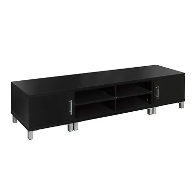 $182.50 • Buy Artiss TV Cabinet Stand Entertainment Unit Black Storage Lowline 190CM